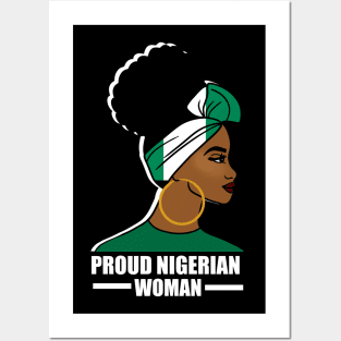 Proud Nigerian Woman, Nigeria Flag African Posters and Art